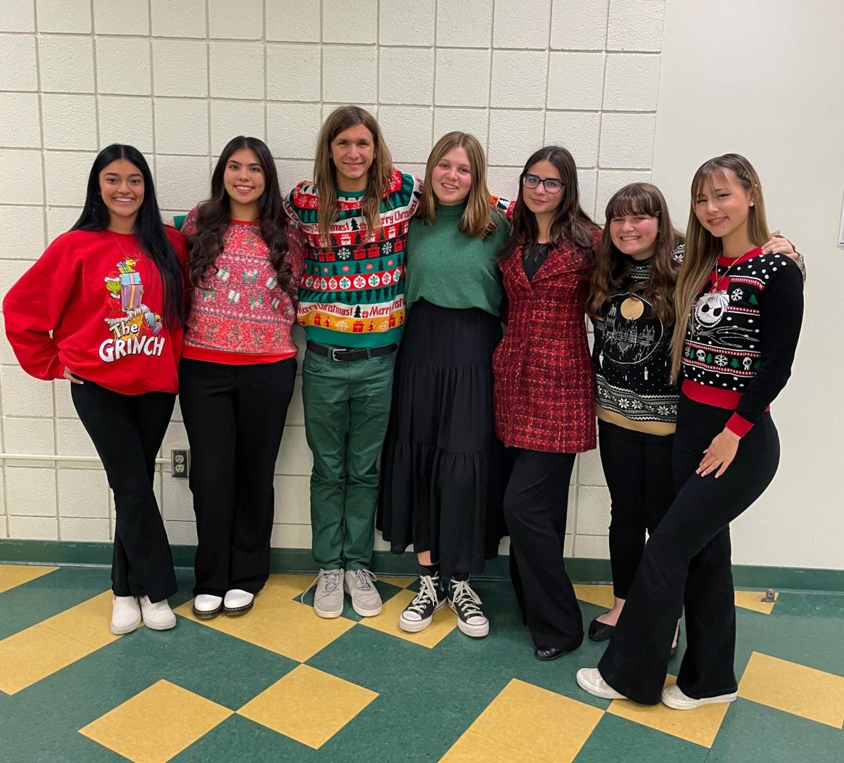 The Driller Forensics Team shows off their holiday spirit at the December tournament. Photo provided by Jennifer Thompson.