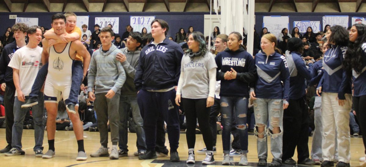 Drillers get introduced to all BHS Winter sports teams.