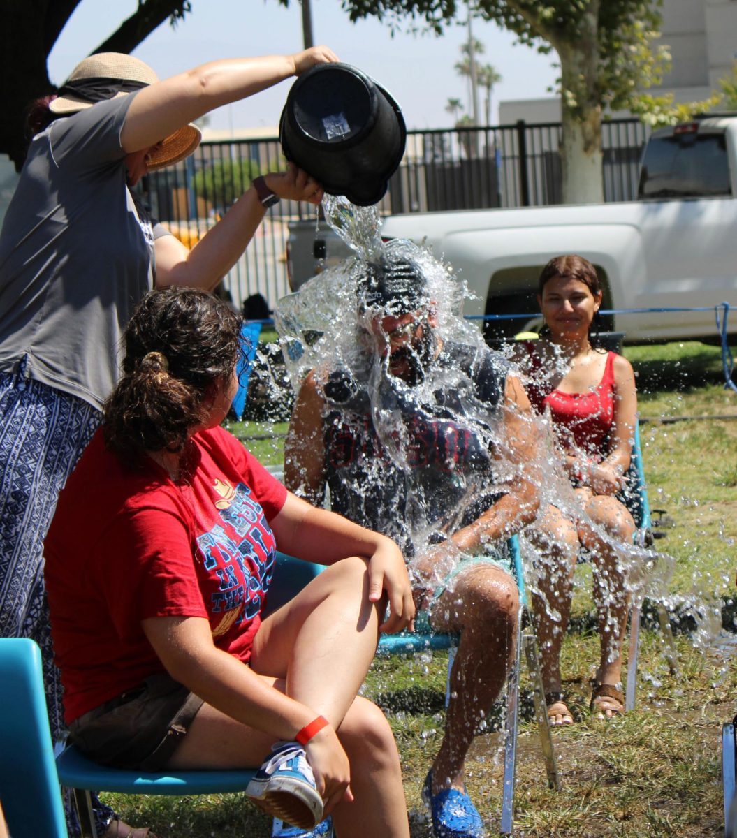 BHS staff volunteer to get soaked to raise money for the Class of 2025.