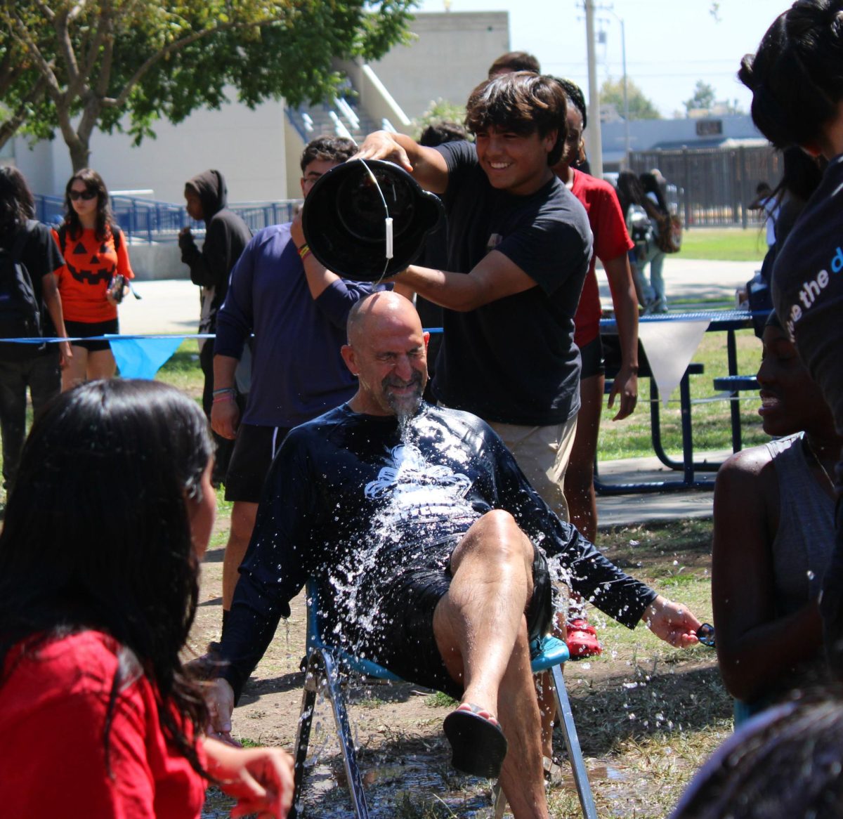 BHS seniors volunteered to get soaked to raise money for the Class of 2025.