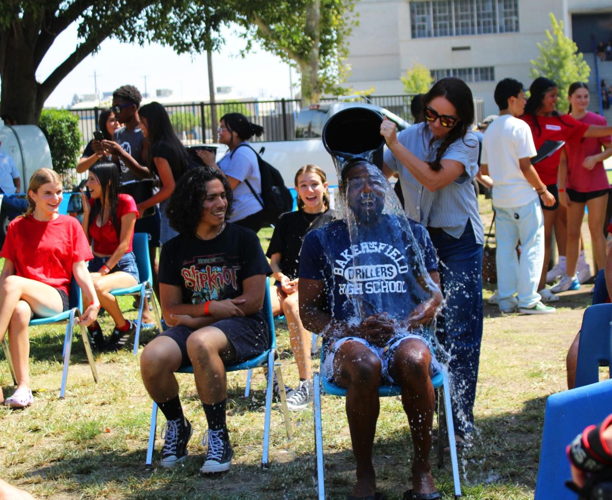 BHS staff volunteer to get soaked to raise money for the Class of 2025.