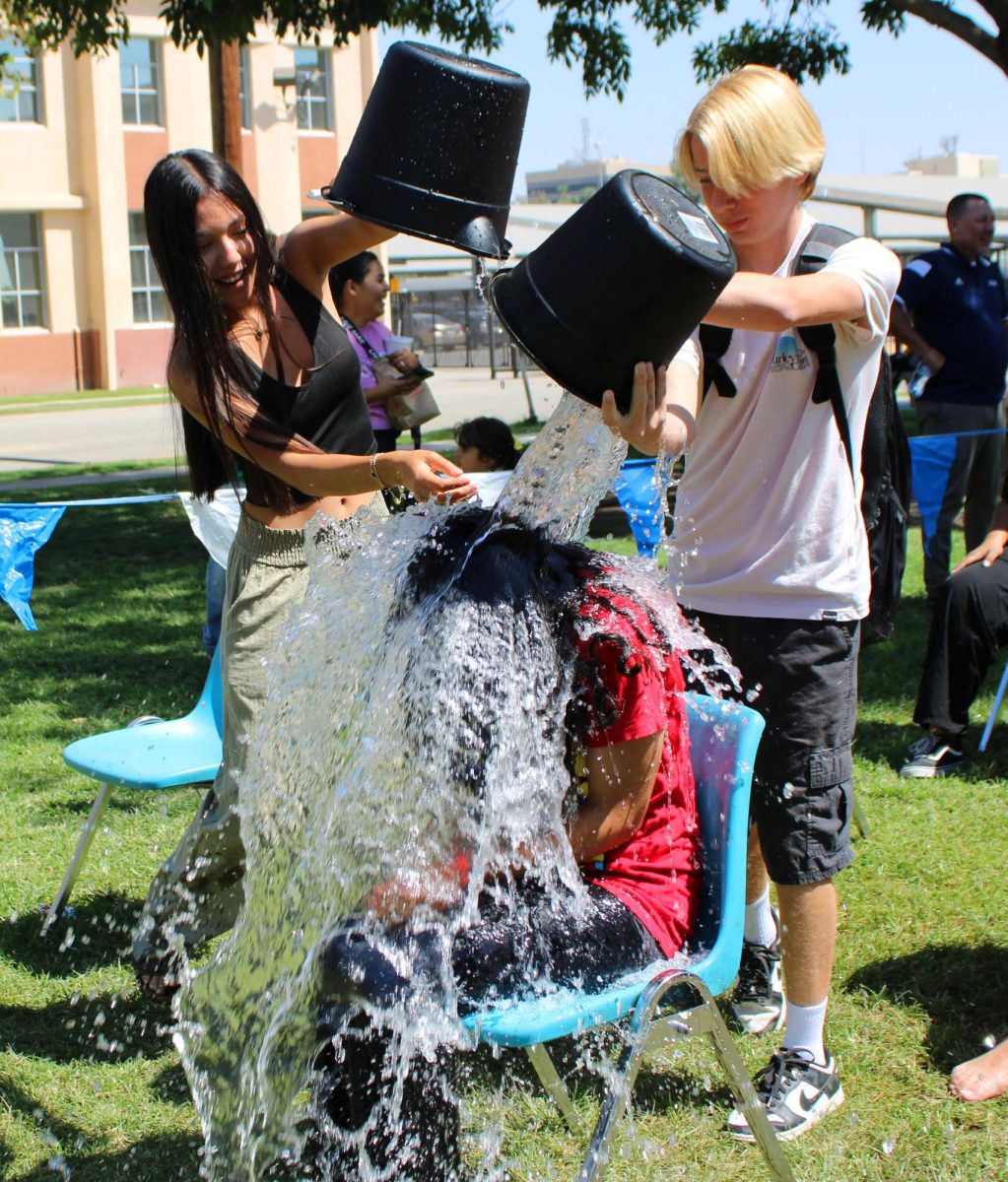 BHS seniors volunteered to get soaked to raise money for the Class of 2025.