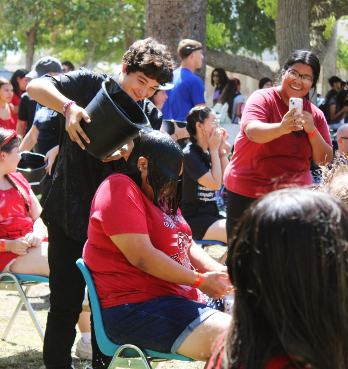 BHS seniors volunteered to get soaked to raise money for the Class of 2025.