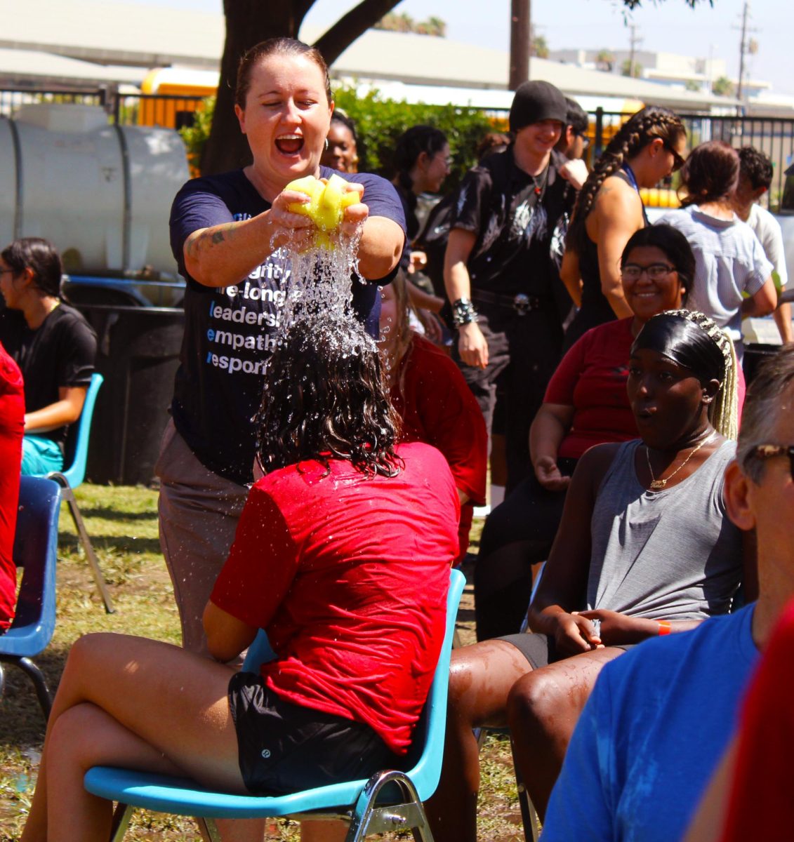 BHS seniors volunteered to get soaked to raise money for the Class of 2025.