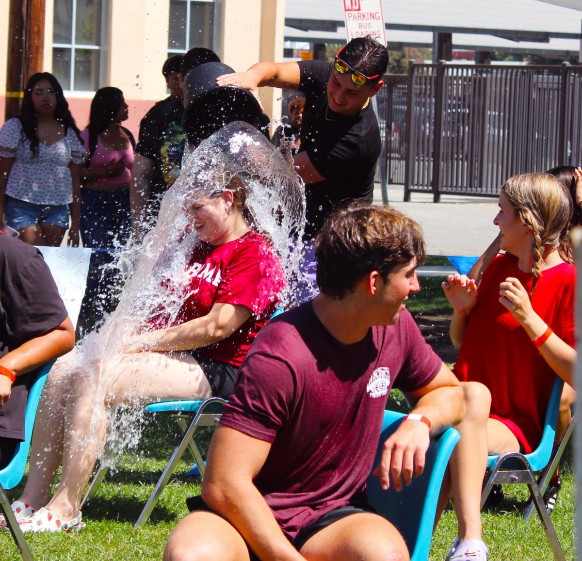 BHS seniors volunteered to get soaked to raise money for the Class of 2025.