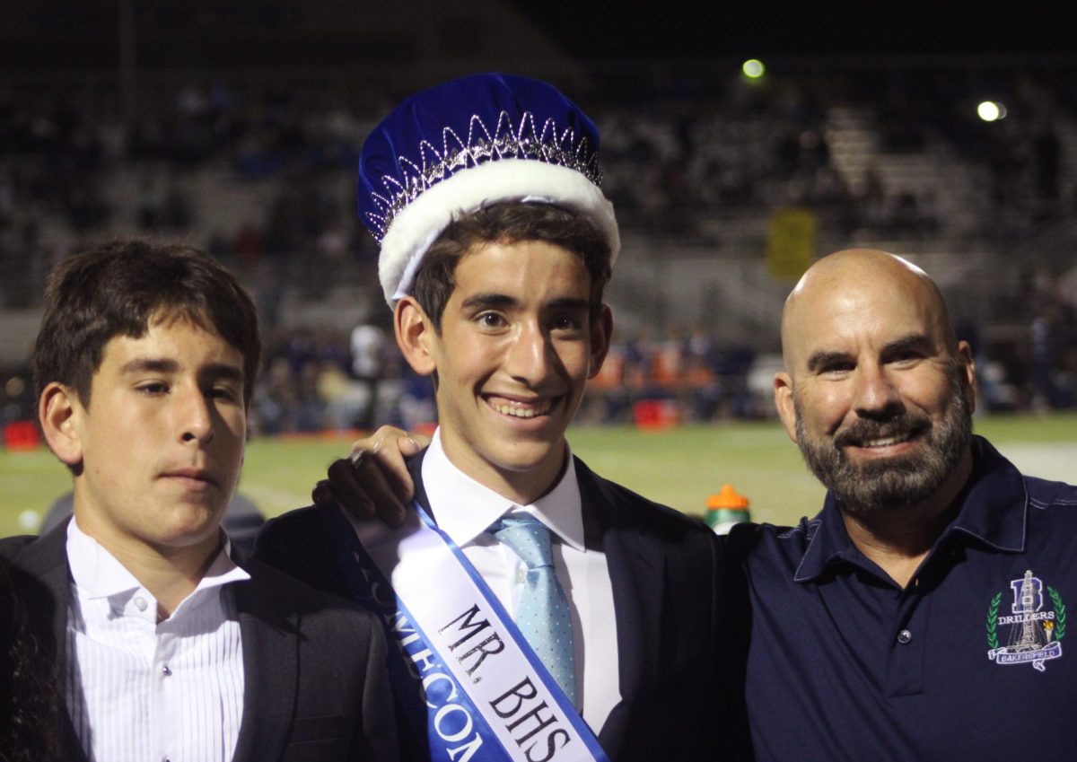 Thomas Woods, senior class president, is crowned Mr. BHS. 