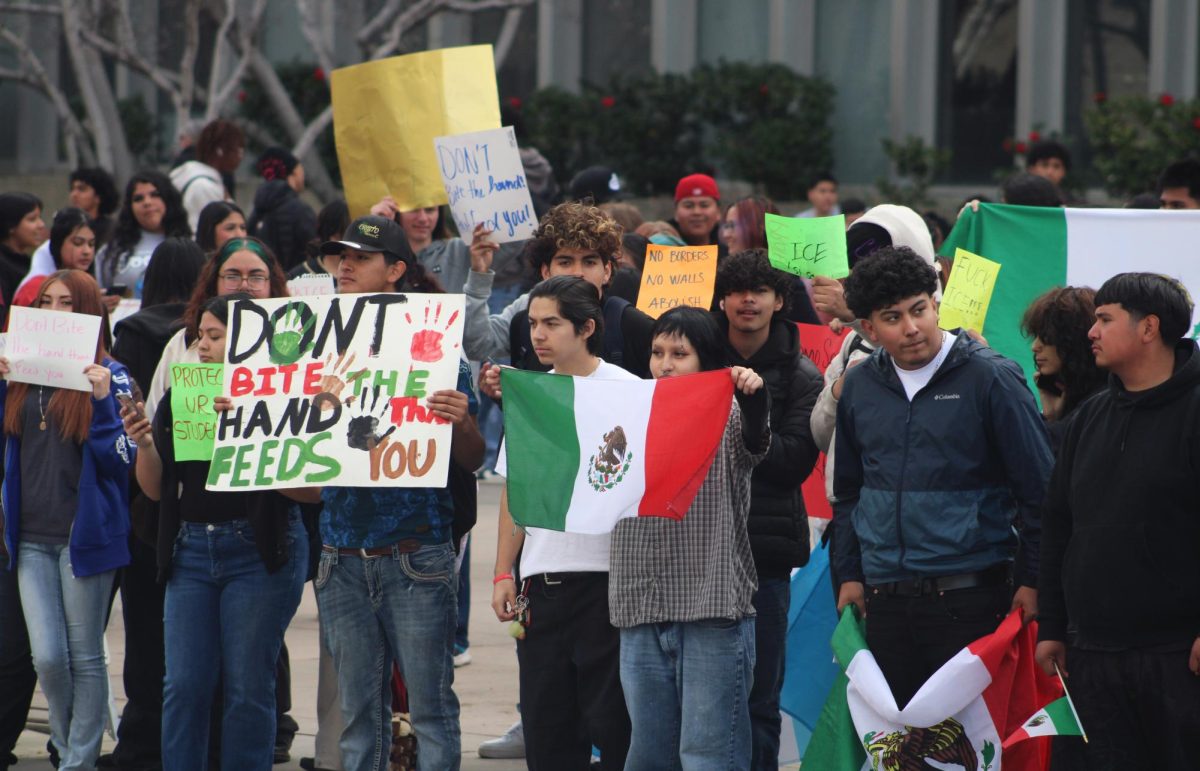 KHSD students participated in a protest against I.C.E. and D.O.G.E. on Feb. 12. 

Disclaimer: Some signs had words blurred out due to vulgar language. This language is not condoned by BHS or KHSD.