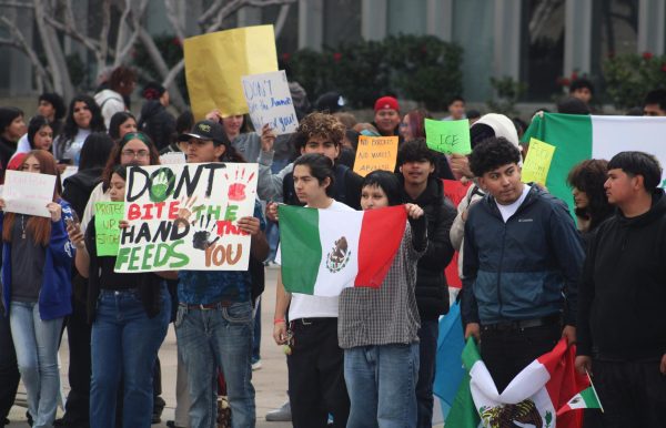 KHSD students participated in a protest against I.C.E. and D.O.G.E. on Feb. 12. 

Disclaimer: Some signs had words blurred out due to vulgar language. This language is not condoned by BHS or KHSD.