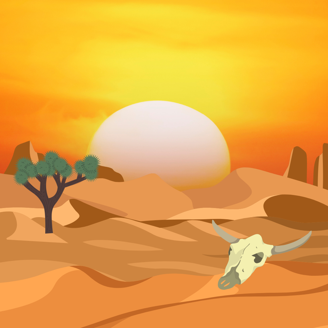 Roaming the desert alone